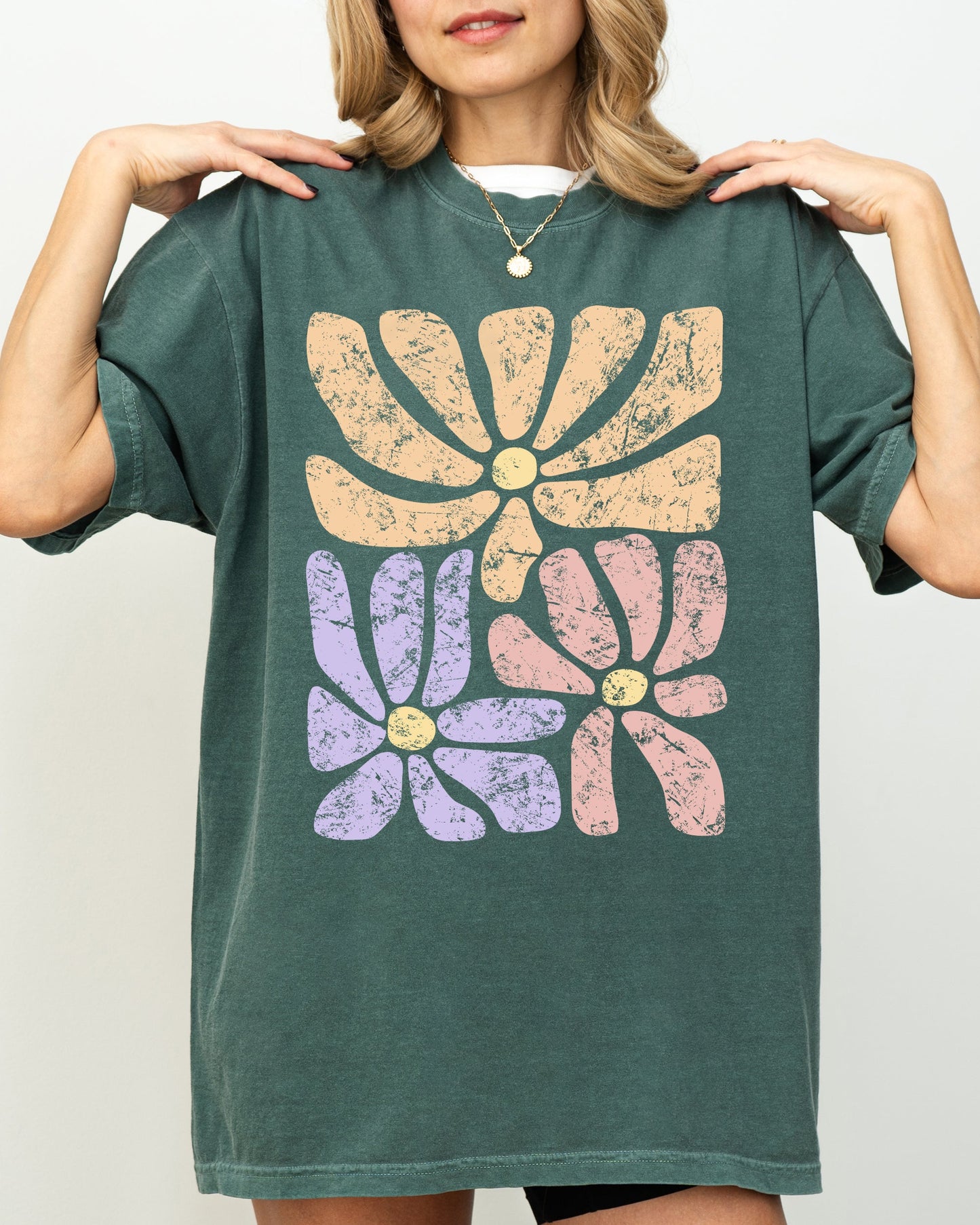 Lovely Gorgeous Abstract Flowers, Boho Floral Design, Summer Vibes, Gardening, Festival, Nature Shirt Comfort Colors T-Shirt