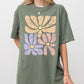 Lovely Gorgeous Abstract Flowers, Boho Floral Design, Summer Vibes, Gardening, Festival, Nature Shirt Comfort Colors T-Shirt
