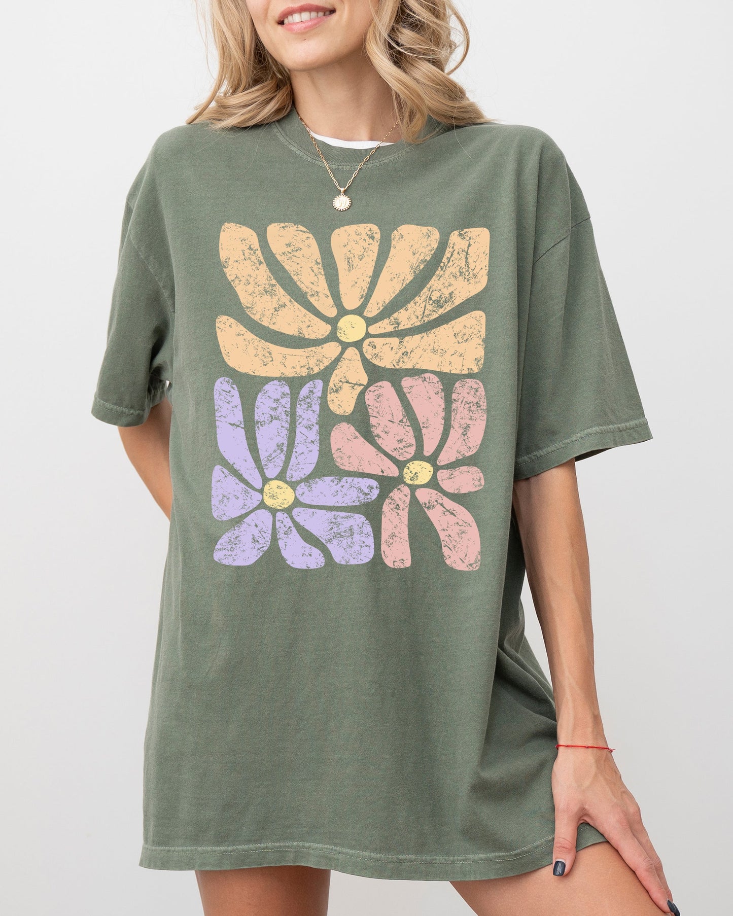 Lovely Gorgeous Abstract Flowers, Boho Floral Design, Summer Vibes, Gardening, Festival, Nature Shirt Comfort Colors T-Shirt