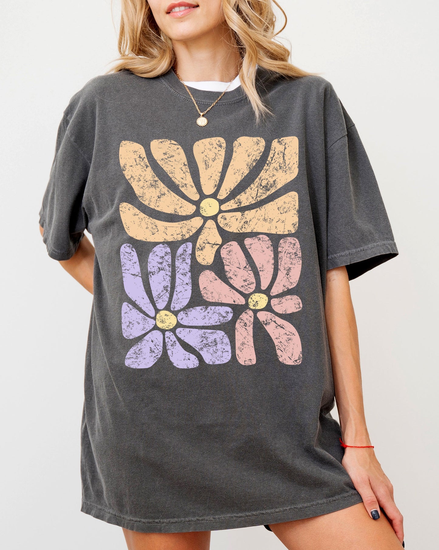 Lovely Gorgeous Abstract Flowers, Boho Floral Design, Summer Vibes, Gardening, Festival, Nature Shirt Comfort Colors T-Shirt