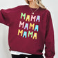 Mama Mama Mama Sweatshirt, Positivity, Funny, Sarcastic, Mom Gift, Mental Health, Colorful, Pastel, Crewneck, Crew Neck Sweatshirt