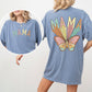 Mama, Butterfly, Colorful, Mother's Day, Mother, Front and Back, Pastel, Retro, Psychedelic, Tshirt Comfort Colors T-Shirt
