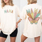 Mama, Butterfly, Colorful, Mother's Day, Mother, Front and Back, Pastel, Retro, Psychedelic, Tshirt Comfort Colors T-Shirt