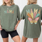 Mama, Butterfly, Colorful, Mother's Day, Mother, Front and Back, Pastel, Retro, Psychedelic, Tshirt Comfort Colors T-Shirt