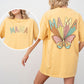 Mama, Butterfly, Colorful, Mother's Day, Mother, Front and Back, Pastel, Retro, Psychedelic, Tshirt Comfort Colors T-Shirt