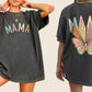 Mama, Butterfly, Colorful, Mother's Day, Mother, Front and Back, Pastel, Retro, Psychedelic, Tshirt Comfort Colors T-Shirt