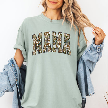 Mama, Camo, Camouflage, Hunting, Retro, Mother's Day Tshirt Comfort Colors T-Shirt