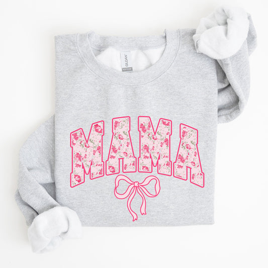 Mama, Coquette, Pink Bows, Trend, Girly, Soft Girl Era Sweatshirt