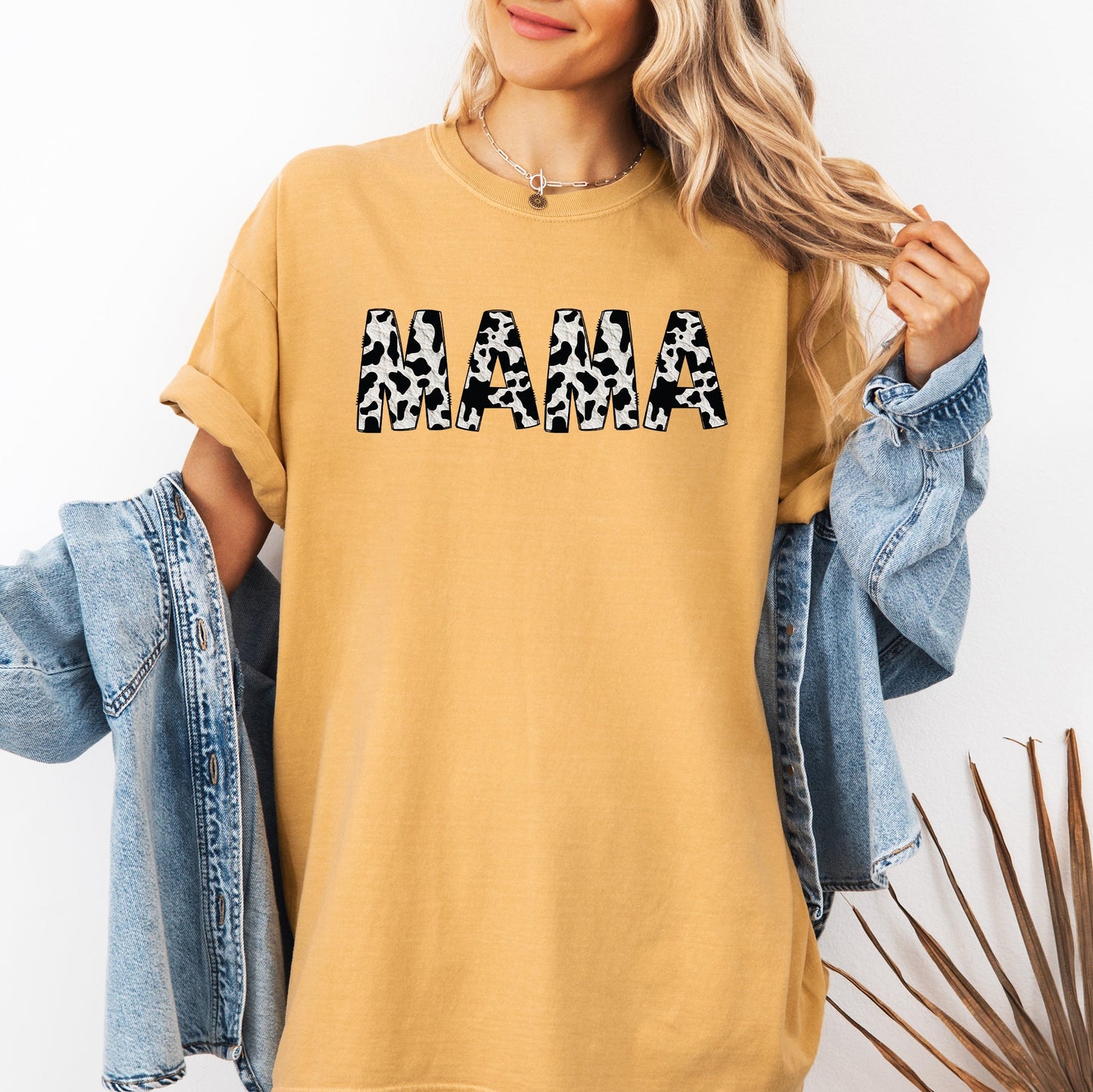 Mama, Cow Print, Classic, Animal Print, Mother's Day Tshirt Comfort Colors T-Shirt