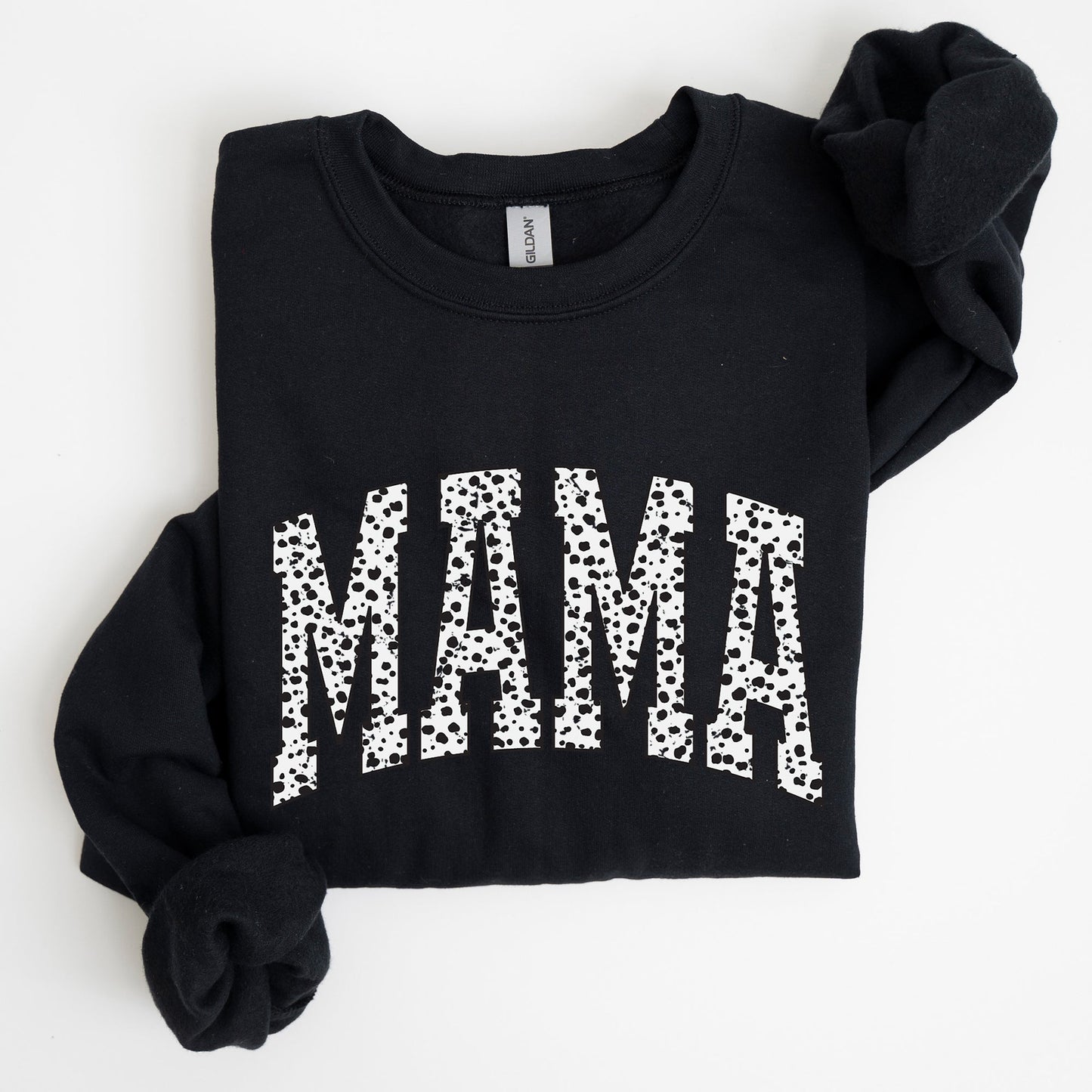Mama, Dalmatian Print, Varsity, Retro, Vintage Sweatshirt