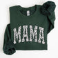 Mama, Dalmatian Print, Varsity, Retro, Vintage Sweatshirt