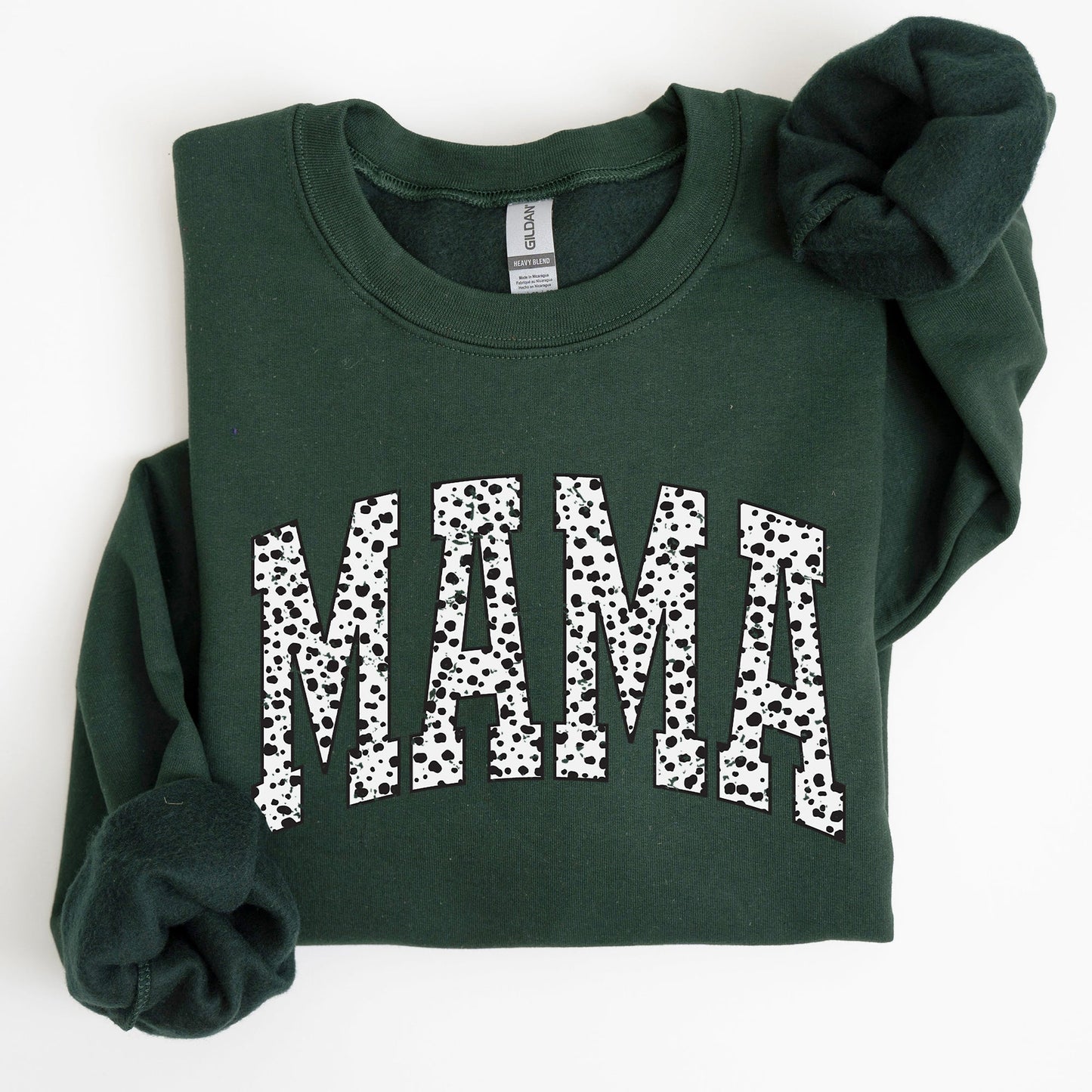 Mama, Dalmatian Print, Varsity, Retro, Vintage Sweatshirt