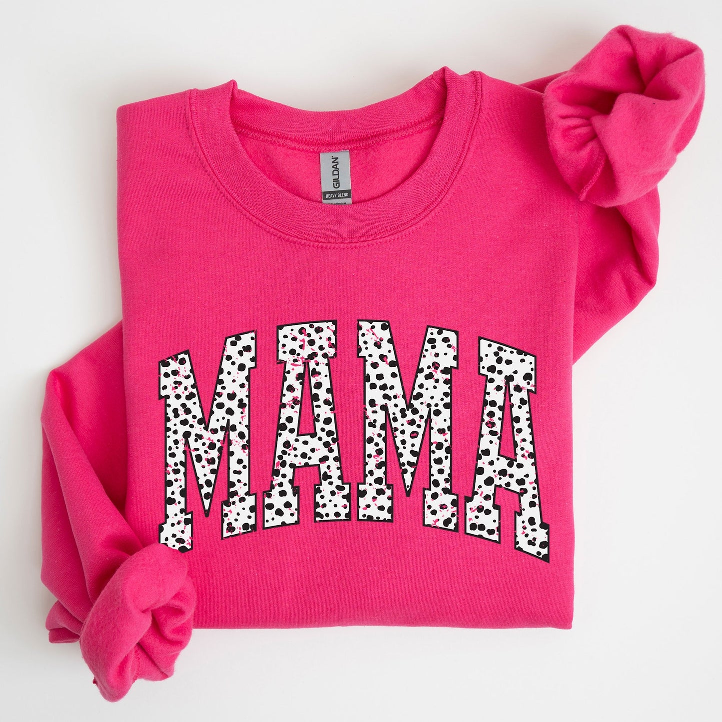 Mama, Dalmatian Print, Varsity, Retro, Vintage Sweatshirt