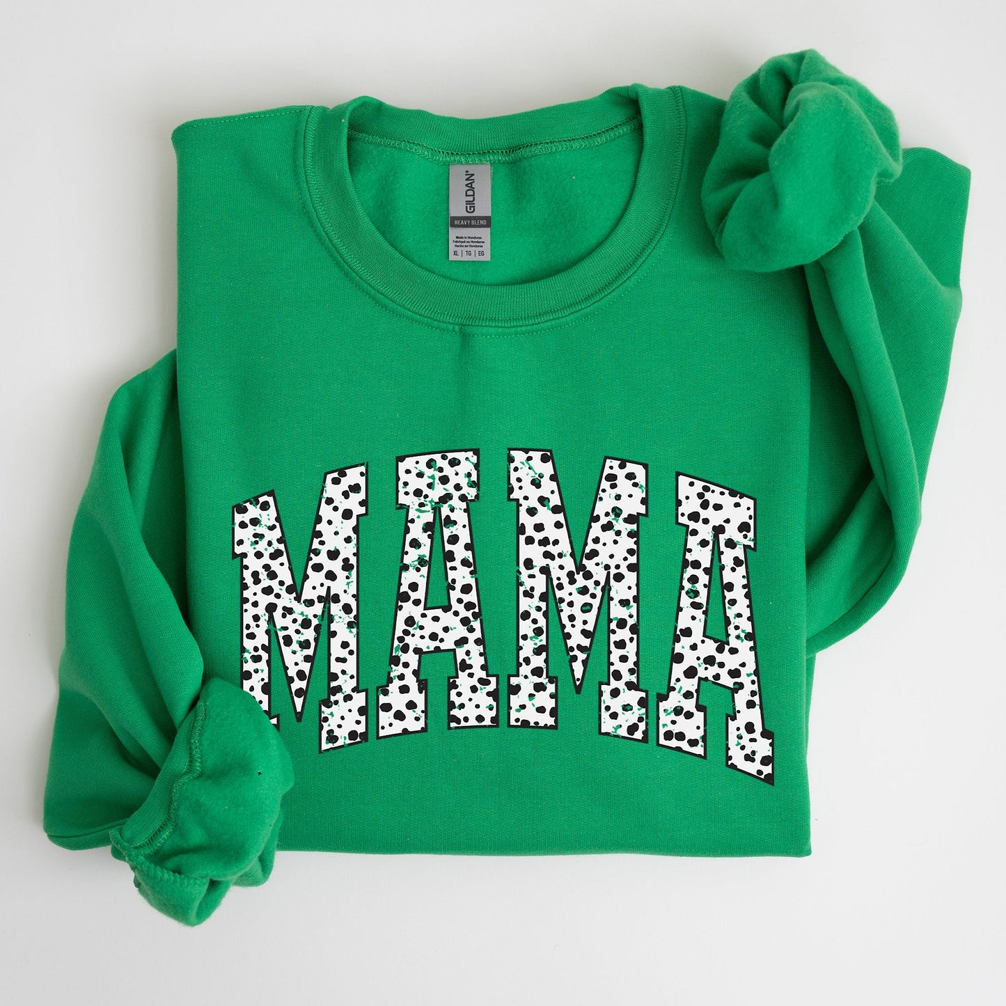 Mama, Dalmatian Print, Varsity, Retro, Vintage Sweatshirt