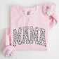 Mama, Dalmatian Print, Varsity, Retro, Vintage Sweatshirt
