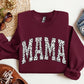 Mama, Dalmatian Print, Varsity, Retro, Vintage Sweatshirt