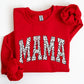 Mama, Dalmatian Print, Varsity, Retro, Vintage Sweatshirt