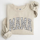 Mama, Dalmatian Print, Varsity, Retro, Vintage Sweatshirt