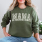 Mama, Faux Lace, Coquette, Varsity, Mother's Day Sweatshirt