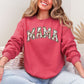 Mama, Floral, Chinoiserie, Coquette, Varsity, Mother's Day Sweatshirt