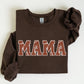 Mama, Football, Sports, Game Day, Big Game, Touchdown, Tailgate Party Sweatshirt