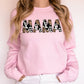 Mama, Leopard Cow Print, Classic, Animal Print, Mother's Day Sweatshirt
