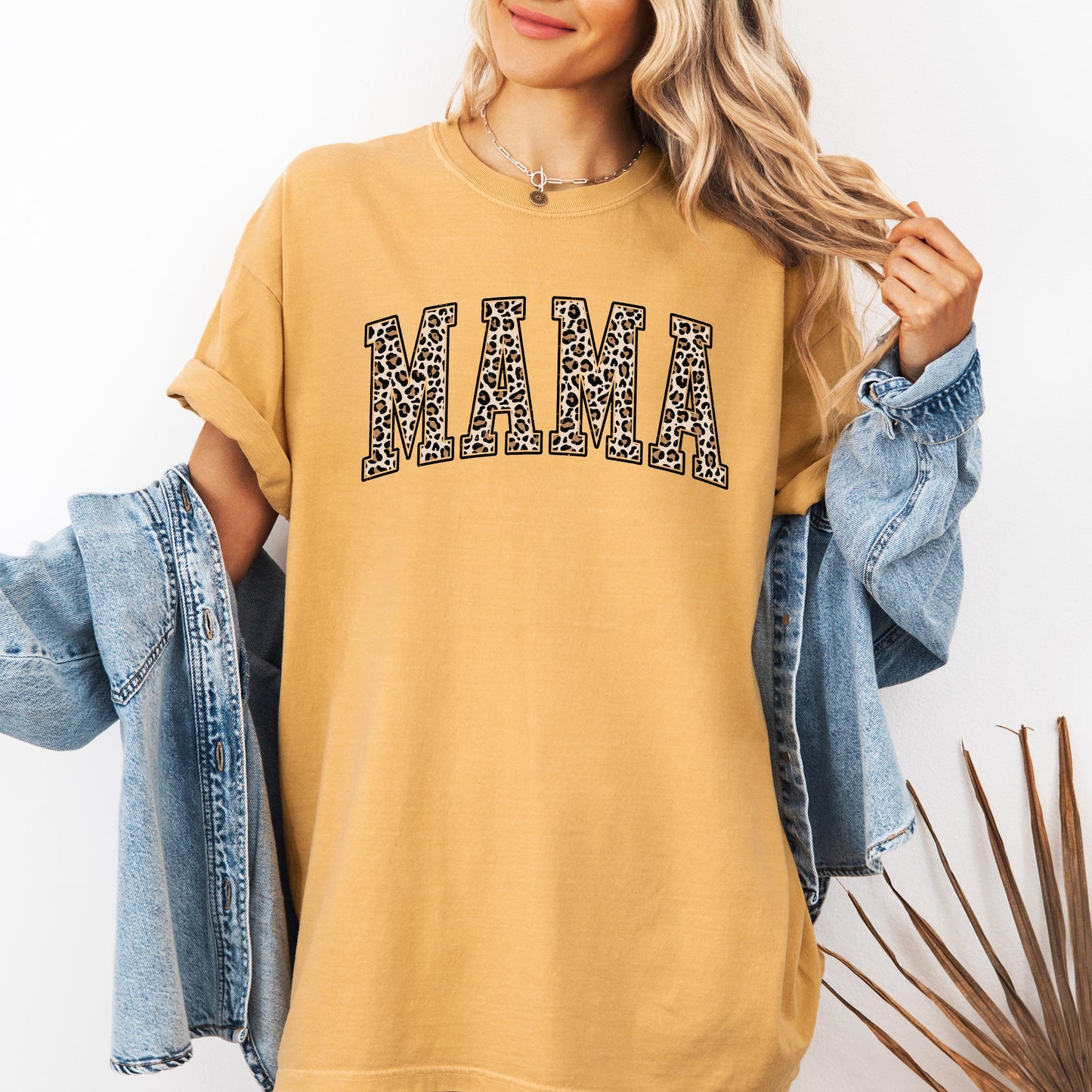 Mama, Leopard Print Tshirt Comfort Colors T-Shirt