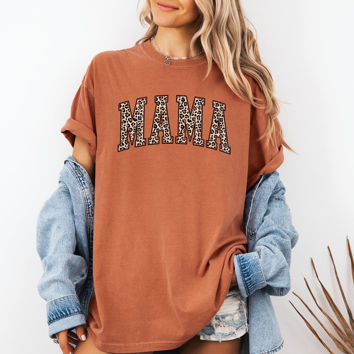 Mama, Leopard Print Tshirt Comfort Colors T-Shirt