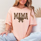 Mama, Leopard Print, Bow, Ribbon, Mother's Day Tshirt Comfort Colors T-Shirt