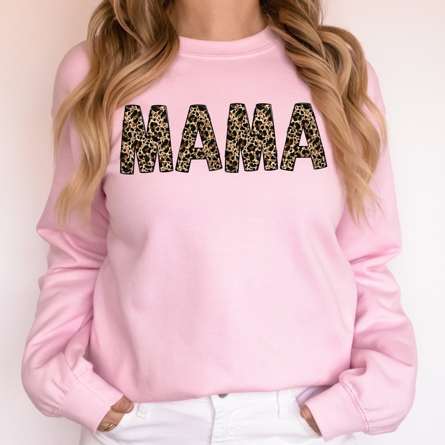 Mama, Leopard Print, Classic, Animal Print, Mother's Day Sweatshirt
