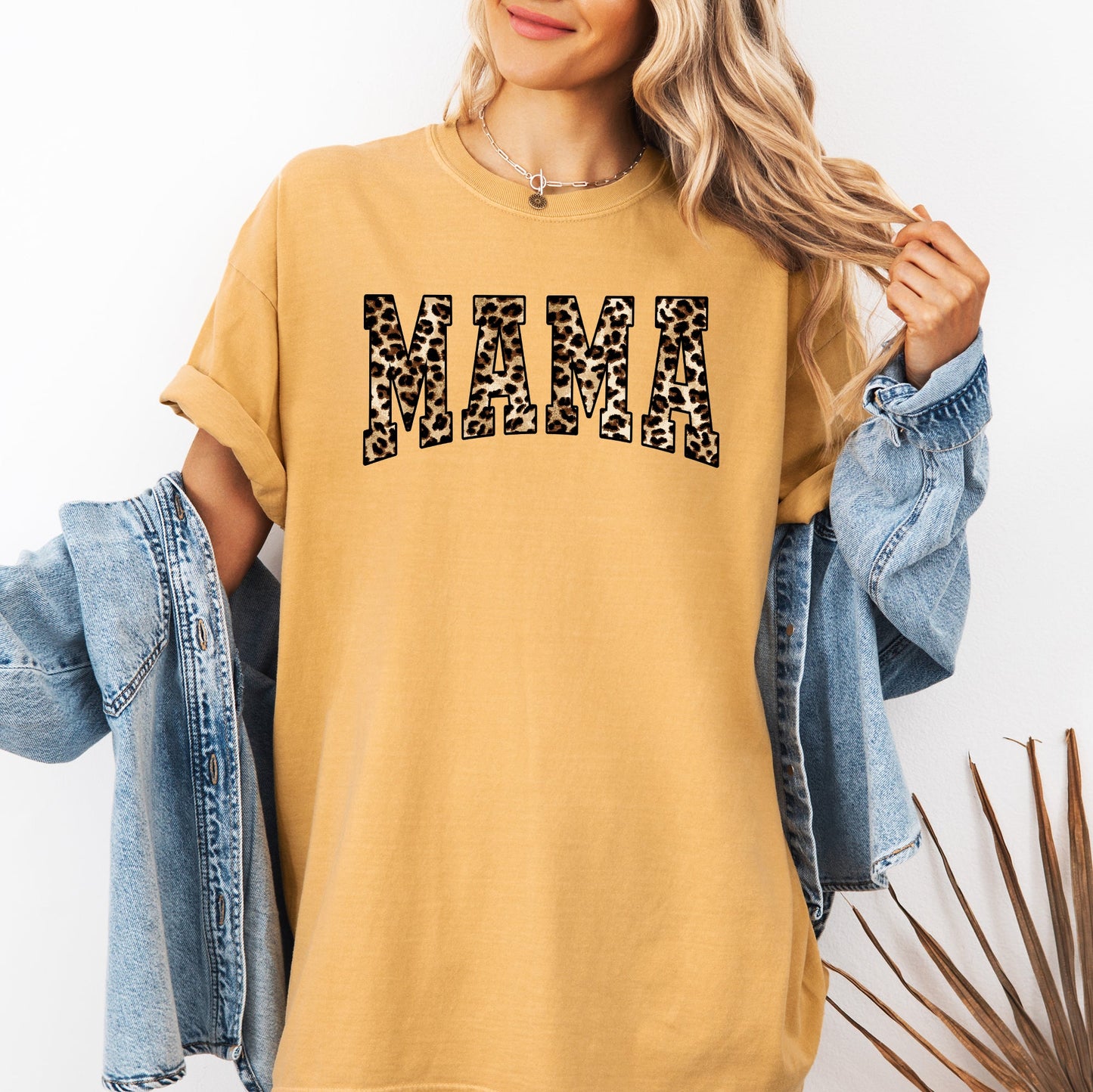 Mama, Leopard Print, Retro, Animal Print, Mother's Day Tshirt Comfort Colors T-Shirt