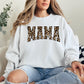Mama, Leopard Print, Retro, Animal Print, Mother's Day Sweatshirt