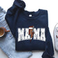 Mama, Lightening Bolt, Checkered, Football, Sports, Game Day, Big Game, Touchdown, Tailgate Party Sweatshirt