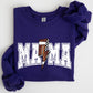 Mama, Lightening Bolt, Checkered, Football, Sports, Game Day, Big Game, Touchdown, Tailgate Party Sweatshirt