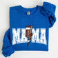 Mama, Lightening Bolt, Checkered, Football, Sports, Game Day, Big Game, Touchdown, Tailgate Party Sweatshirt