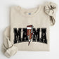 Mama, Lightening Bolt, Checkered, Football, Sports, Game Day, Big Game, Touchdown, Tailgate Party Sweatshirt