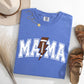 Mama, Lightening Bolt, Football, Sports, Game Day, Big Game, Touchdown, Tailgate Party Tshirt Comfort Colors T-Shirt