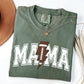 Mama, Lightening Bolt, Football, Sports, Game Day, Big Game, Touchdown, Tailgate Party Tshirt Comfort Colors T-Shirt