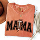 Mama, Lightening Bolt, Football, Sports, Game Day, Big Game, Touchdown, Tailgate Party Tshirt Comfort Colors T-Shirt