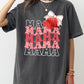 Mama, Mama, Mama, Baseball Hat, Coquette Aesthetic, Mom, Mother, Retro Tshirt Comfort Colors T-Shirt