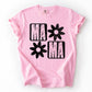 Mama, Minimalist, Graphic, Flowers, Mother's Day Tshirt Comfort Colors T-Shirt