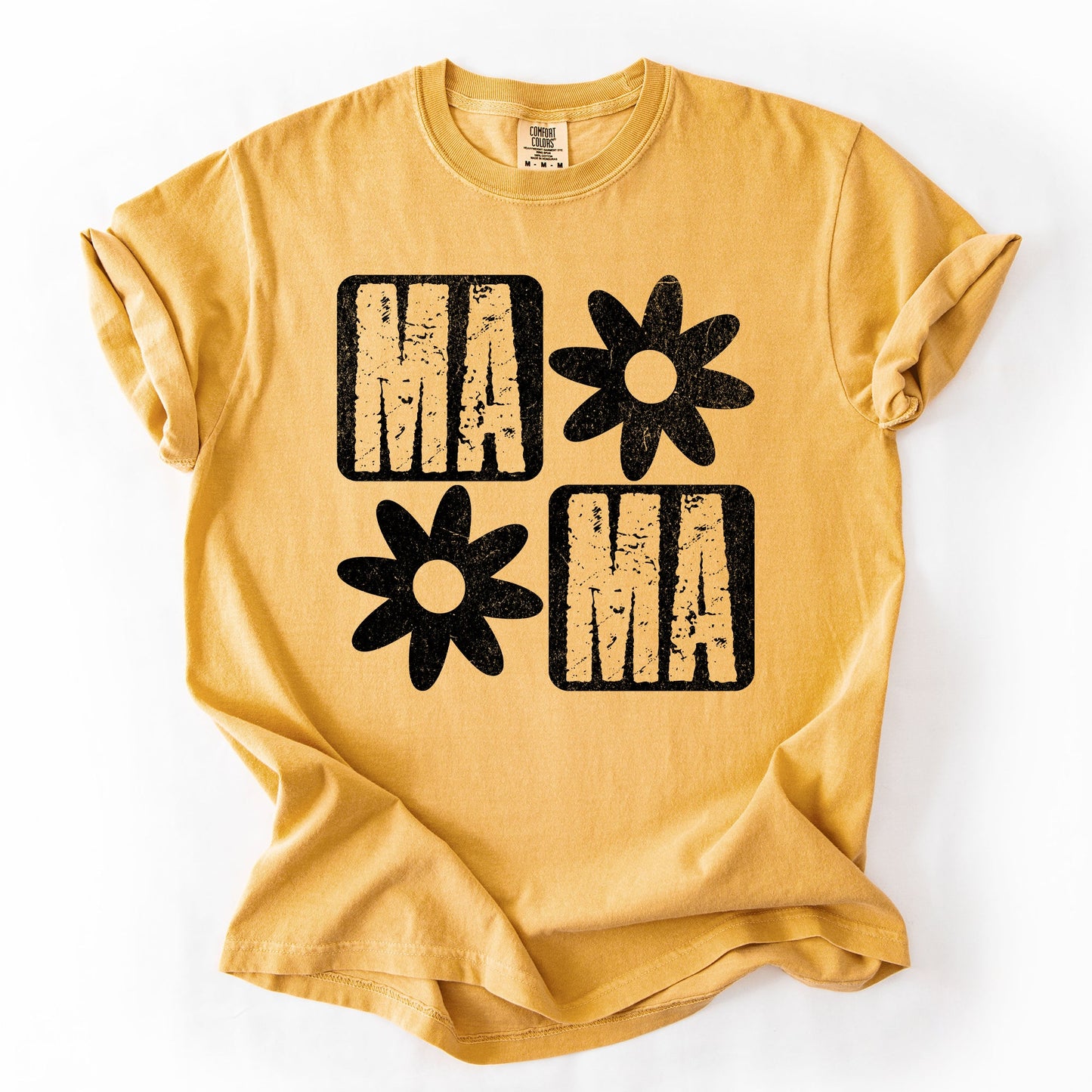 Mama, Minimalist, Graphic, Flowers, Mother's Day Tshirt Comfort Colors T-Shirt