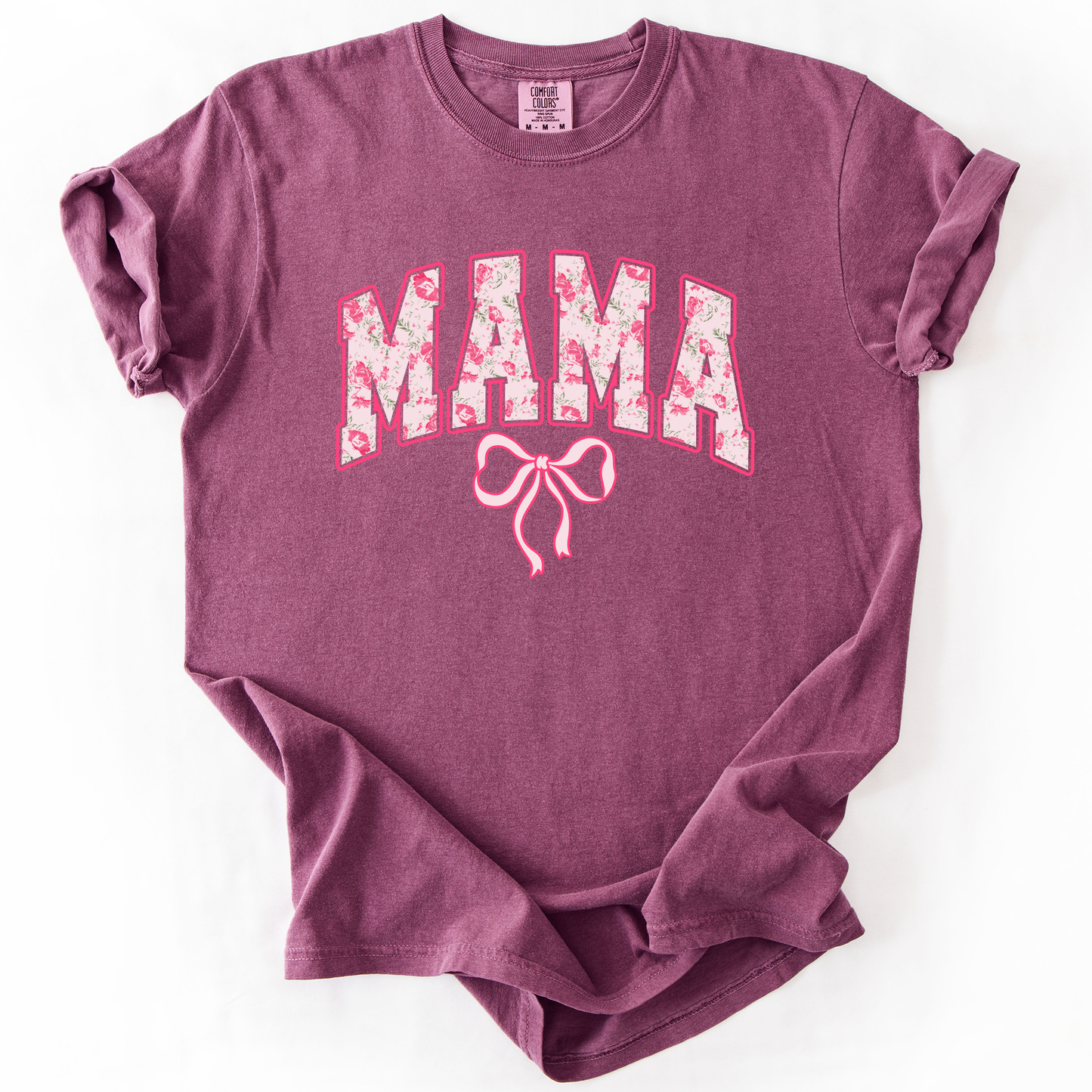 Mama, Pink Coquette, Ribbons, Cute, Comfort Colors T-Shirt