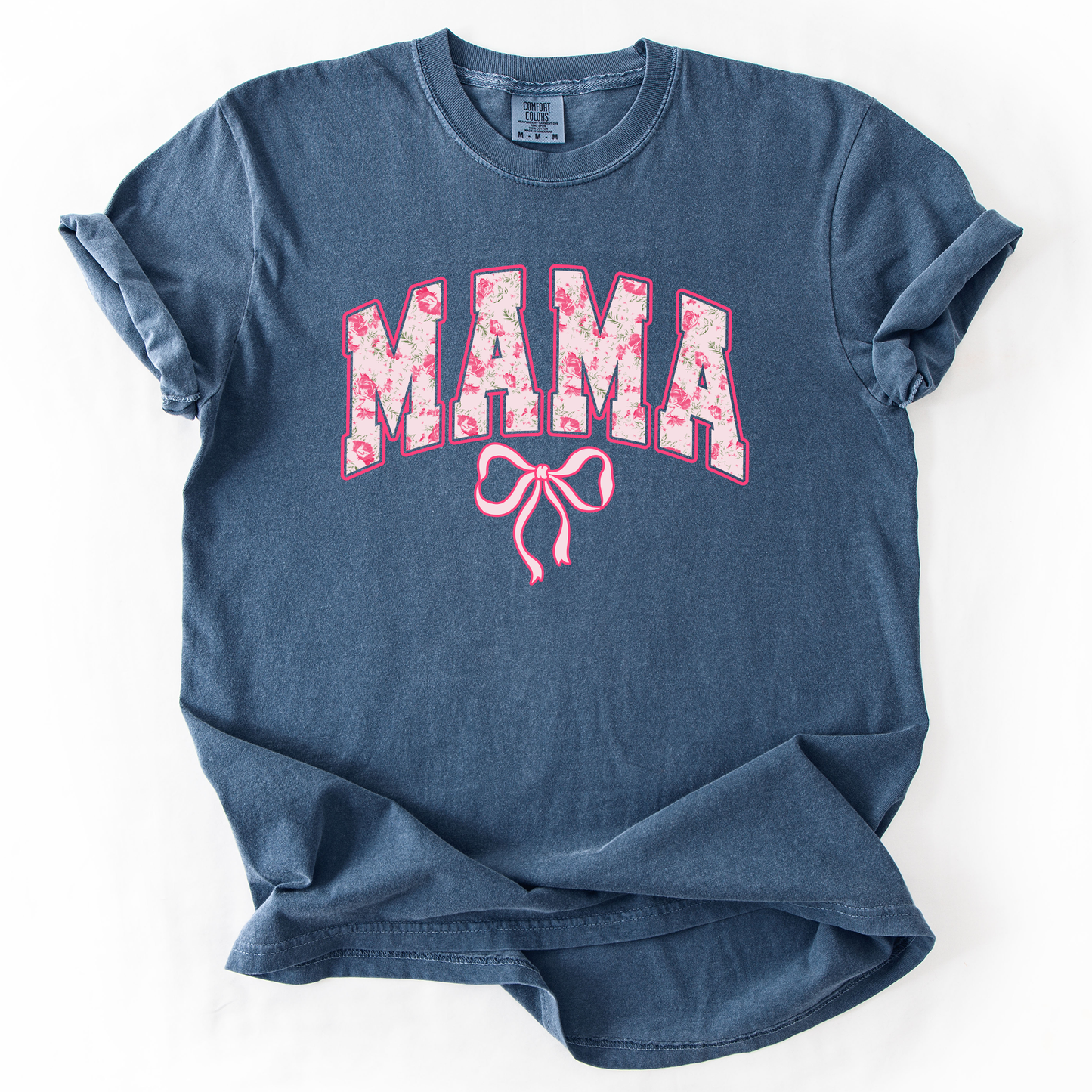 Mama, Pink Coquette, Ribbons, Cute, Comfort Colors T-Shirt