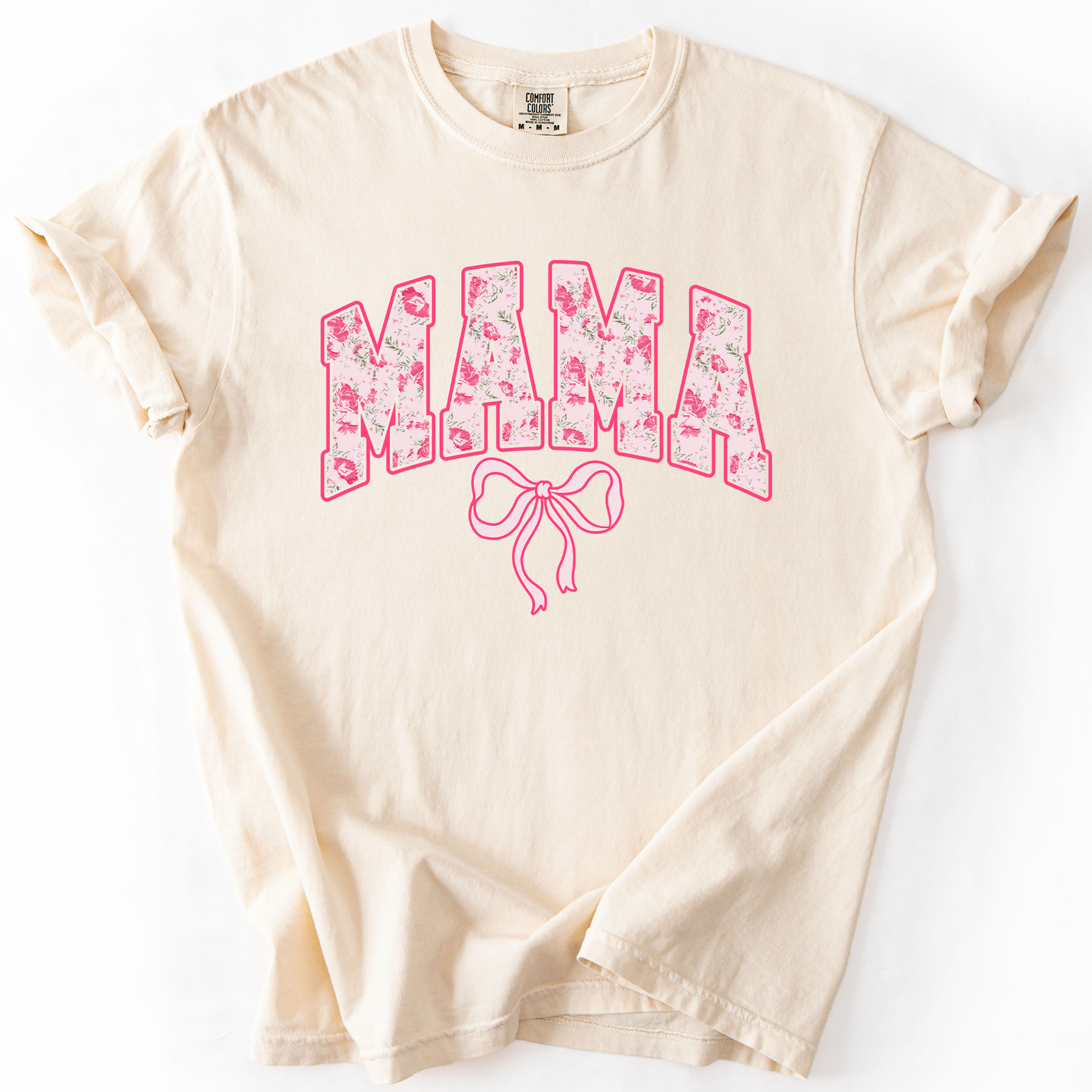 Mama, Pink Coquette, Ribbons, Cute, Comfort Colors T-Shirt