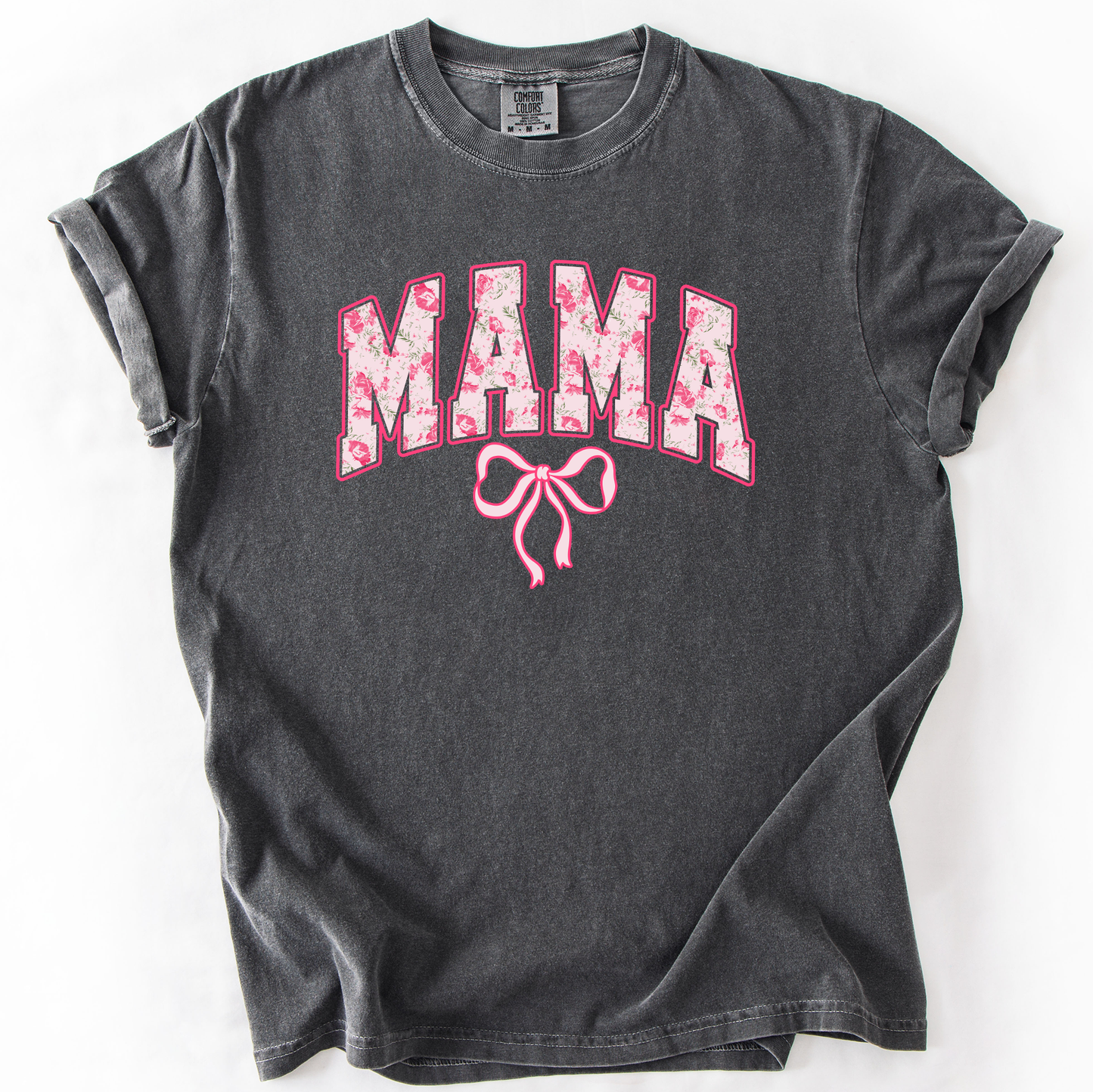 Mama, Pink Coquette, Ribbons, Cute, Comfort Colors T-Shirt
