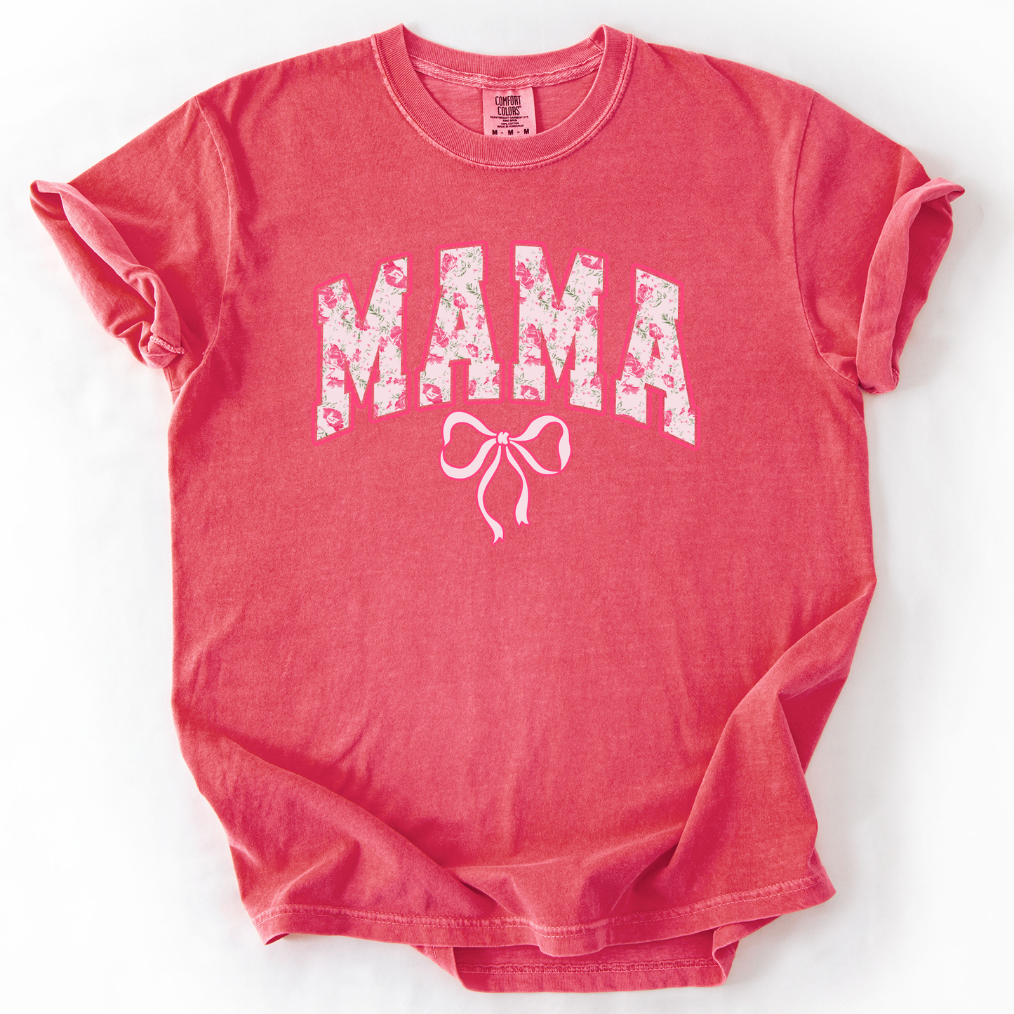 Mama, Pink Coquette, Ribbons, Cute, Comfort Colors T-Shirt