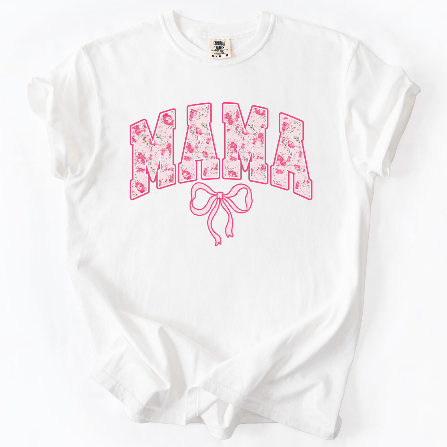 Mama, Pink Coquette, Ribbons, Cute, Comfort Colors T-Shirt