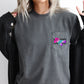 Mama, Retro Checkered, Lightening Bolt, Colorful Ombre, Pocket Tee Comfort Colors T-Shirt