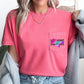 Mama, Retro Checkered, Lightening Bolt, Colorful Ombre, Pocket Tee Comfort Colors T-Shirt